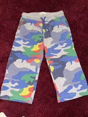 Mini Boden Boys Size 12 Primary Color Camo Sweatpants Crop unisex